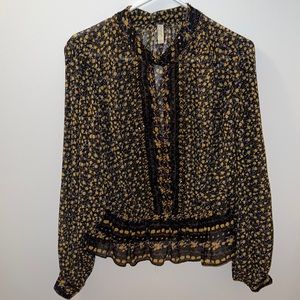 Free People Floral Blouse